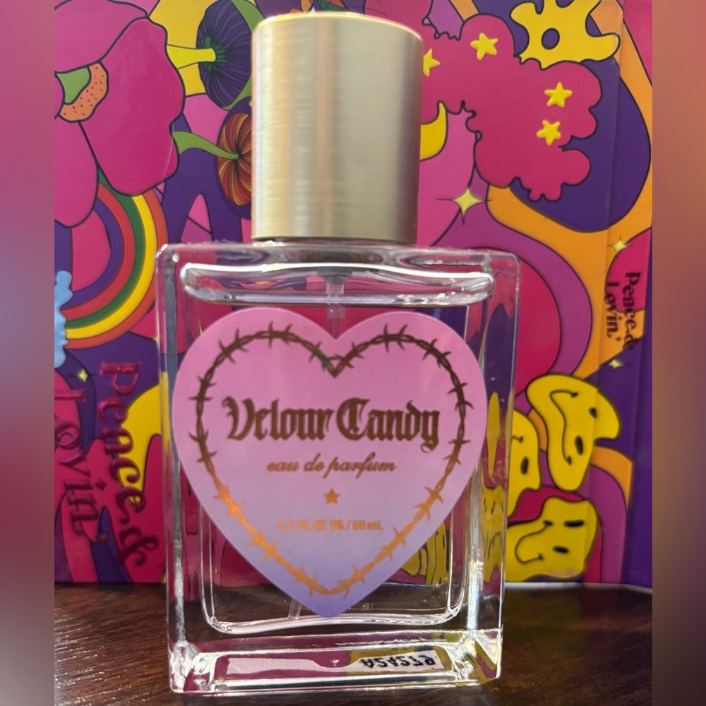 Tru Fragrance Velour Candy EDP 1.7 oz-Caramel Cherry Cotton Red fruit Vanilla